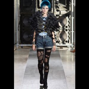 BNWT JUNYA WATANABE OS Runway Deconstructed Patchwork Tights HTF